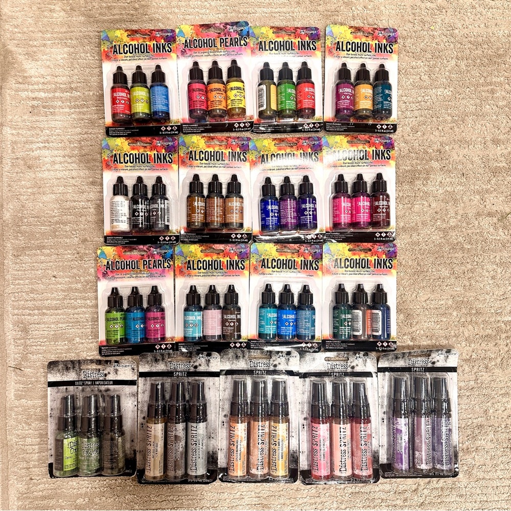 Tim Holtz Ranger Alcohol Ink Set - Brand New